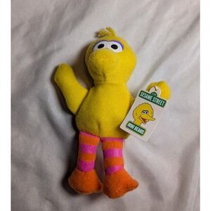 Vintage 1999 Sesame Street Mini Beans Big Bird  About 4.5 Inches Tall